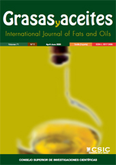 Fascicolo, Grasas y aceites : 71, 2, 2020, CSIC, Consejo Superior de Investigaciones Científicas