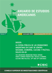 Fascicule, Anuario de estudios americanos : 77, 1, 2020, CSIC, Consejo Superior de Investigaciones Científicas