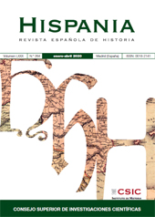 Fascículo, Hispania : revista española de historia : LXXX, 264, 1, 2020, CSIC, Consejo Superior de Investigaciones Científicas