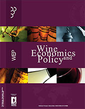 Fascículo, WEP : wine economics and policy : 9, 2, 2020, Firenze University Press