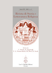 Issue, Rivista di storia e letteratura religiosa : LVI, 3, 2020, L.S. Olschki