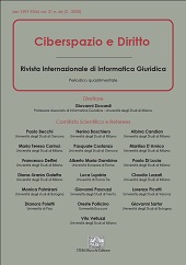 Fascicolo, Ciberspazio e diritto : rivista internazionale di informatica giuridica : 21, 3, 2020, Enrico Mucchi Editore