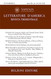Fascículo, Letterature d'America : rivista trimestrale : XL, 181/182, 2020, Bulzoni