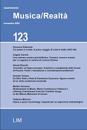 Heft, Musica/Realtà : 123, 3, 2020, Libreria musicale italiana