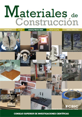 Issue, Materiales de construcción : 70, 337, 1, 2020, CSIC, Consejo Superior de Investigaciones Científicas