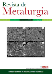 Issue, Revista de metalurgia : 56, 1, 2020, CSIC, Consejo Superior de Investigaciones Científicas