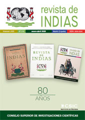 Fascicule, Revista de Indias : LXXX, 278, 1, 2020, CSIC, Consejo Superior de Investigaciones Científicas