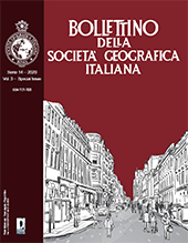 Issue, Bollettino della Società Geografica Italiana : 3, Special Issue, 2020, Firenze University Press