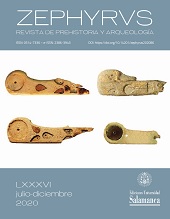 Fascicolo, Zephyrus : revista de prehistoria y arqueología : LXXXVI, 2, 2020, Ediciones Universidad de Salamanca