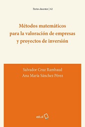 eBook, Métodos matemáticos para la valoración de empresas y proyectos de inversión, Cruz Rambaud, Salvador, Universidad de Almería