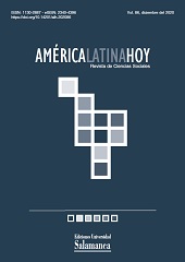 Issue, América Latina Hoy : revista de ciencias sociales : 86, 3, 2020, Ediciones Universidad de Salamanca