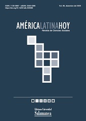 Heft, América Latina Hoy : revista de ciencias sociales : 86, 3, 2020, Ediciones Universidad de Salamanca