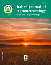 Heft, IJAm : Italian Journal of Agrometeorology : 2, 2020, Firenze University Press