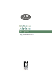 Fascicolo, Reti Medievali : Rivista : 21, 1, 2020, Firenze University Press
