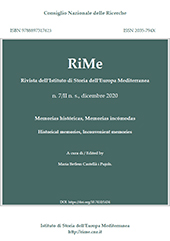 Fascículo, RiMe : rivista dell'lstituto di Storia dell'Europa Mediterranea : 7 nuova serie, II, 2020, ISEM - Istituto di Storia dell'Europa Mediterranea