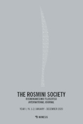 Revue, The Rosmini society : rosminianesimo filosofico, Mimesis Edizioni