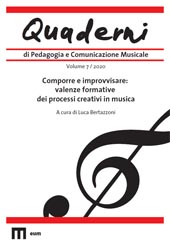 Article, La composizione e l'analisi musicale con bambini, adolescenti, docenti, EUM-Edizioni Università di Macerata