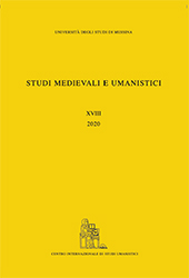 Heft, Studi medievali e umanistici : XVIII, 2020, Centro internazionale di studi umanistici, Università degli studi di Messina