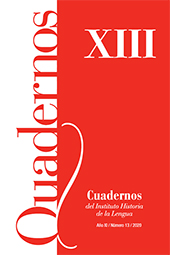Heft, Cuadernos del Instituto Historia de la Lengua : XIII, 13, 2020, Cilengua - Centro Internacional de Investigación de la Lengua Española