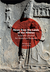 Fascicolo, News from the land of Hittites : Scientific Journal for Anatolian Research : 3/4, 2019/2020, Mimesis