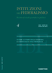 Heft, Istituzioni del federalismo : rivista di studi giuridici e politici : XLI, 4, 2020, Rubbettino