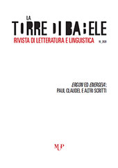Fascicule, La Torre di Babele : rivista di Letteratura e Linguistica : 16, 2020, Monte Università Parma