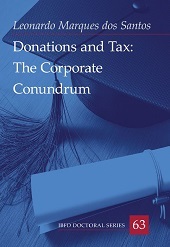E-book, Donations and tax : the corporate conundrum, Marques dos Santos, Leonardo, IBFD