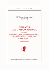 E-book, Sintaxis del griego antiguo, CSIC, Consejo Superior de Investigaciones Científicas