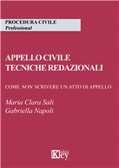 E-book, Appello civile, tecniche redazionali : come non scrivere un atto di appello, Key editore