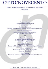 Issue, Otto/Novecento : rivista quadrimestrale di critica e storia letteraria : XLIV, 1, 2020, Edizioni Otto Novecento