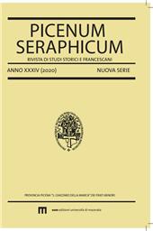 Issue, Picenum Seraphicum : rivista di studi storici e francescani : XXXIV, 1, 2020, EUM-Edizioni Università di Macerata