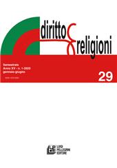 Fascicolo, Diritto e religioni : 29, 1, 2020, Pellegrini