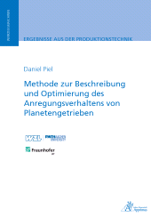 E-book, Methode zur Beschreibung und Optimierung des Anregungsverhaltens von Planetengetrieben, Apprimus Wissenschaftsverlag