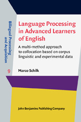 E-book, Language Processing in Advanced Learners of English, John Benjamins Publishing Company