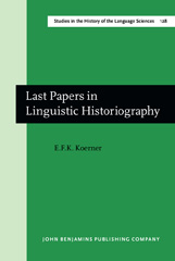 E-book, Last Papers in Linguistic Historiography, John Benjamins Publishing Company