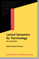 eBook, Lexical Semantics for Terminology, John Benjamins Publishing Company