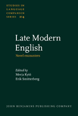 E-book, Late Modern English, John Benjamins Publishing Company