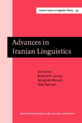 E-book, Advances in Iranian Linguistics, John Benjamins Publishing Company