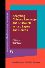 eBook, Analysing Chinese Language and Discourse across Layers and Genres, John Benjamins Publishing Company