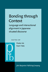 eBook, Bonding through Context, John Benjamins Publishing Company
