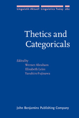 E-book, Thetics and Categoricals, John Benjamins Publishing Company