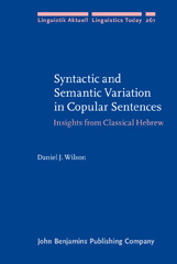 E-book, Syntactic and Semantic Variation in Copular Sentences, Wilson, Daniel J., John Benjamins Publishing Company