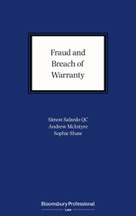 E-book, Fraud and Breach of Warranty, Salzedo QC, Simon, Bloomsbury Publishing