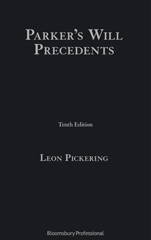 E-book, Parker's Will Precedents, Pickering, Leon, Bloomsbury Publishing