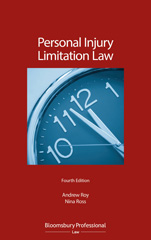 E-book, Personal Injury Limitation Law, Roy, Andrew, Bloomsbury Publishing
