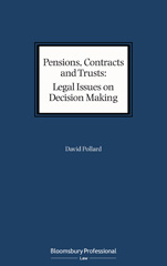eBook, Pensions, Contracts and Trusts : Legal Issues on Decision Making, Bloomsbury Publishing