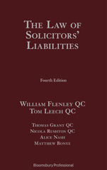 E-book, The Law of Solicitors' Liabilities, Flenley QC, William, Bloomsbury Publishing