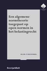 E-book, Een algemene normtheorie toegepast op open normen in het belastingrecht, Koninklijke Boom uitgevers