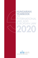 E-book, Hungarian Yearbook of International and European Law 2020, Koninklijke Boom uitgevers