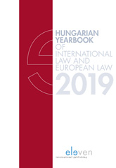 eBook, Hungarian Yearbook of International Law and European Law 2019, Koninklijke Boom uitgevers